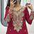 Womens new  wedding wear heavy embroidery thread work kurta set