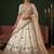 Ravishing Off White Sequins Silk Bridal Lehenga Choli With Double Dupatta