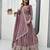 Womens new  heavy fox georgette fabric with heavy embroidery wrok gown  set