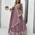 Womens  heavy fox georgette fabric with heavy embroidery wrok gown set