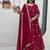 Womens new  heavy fox georgette fabric with heavy embroidery wrok kurta set