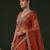 Tantalizing Orange Dori Work Silk Bridal Lehenga Choli With Double Dupatta