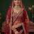 Appealing Red Bead Work Silk Bridal Lehenga Choli With Double Dupatta