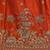 Tantalizing Orange Dori Work Silk Bridal Lehenga Choli With Double Dupatta