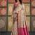 Of white patola silk party wear saree