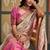 Of white patola silk party wear saree