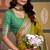 Olive patola silk party wear saree