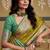 Olive patola silk party wear saree