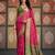 Peach patola silk party wear saree