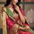 Peach patola silk party wear saree