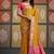 Yellow patola silk party wear saree