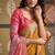 Yellow patola silk party wear saree