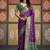 Purple patola silk party wear saree