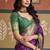 Purple patola silk party wear saree