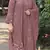 Purple fox georgette semi stitched suit with embroidery & sequence work