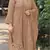 Brown fox georgette semi stitched suit with embroidery & sequence work