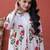 Pink Floral Printed Cotton Casual Wear Kurti With Pant