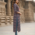 Ftdiva ethnic motifs straight kurti in black
