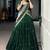 Precious Green Thread Work Silk Mehendi Wear Half Saree Lehenga