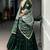 Precious Green Thread Work Silk Mehendi Wear Half Saree Lehenga
