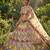 MULTI  SOFT MONO NET EMBROIDERY SEMI STICHED  LEHENGA WHIT BLOUSE