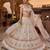 OFF WHITE GEORGETTE  EMBROIDERY SEMI STICHED  LEHENGA WHIT BLOUSE
