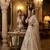 CREAM SOFT NET  EMBROIDERY SEMI STICHED  LEHENGA WHIT BLOUSE