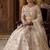 CREAM SOFT NET  EMBROIDERY SEMI STICHED  LEHENGA WHIT BLOUSE