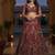MAROON SOFT NET  EMBROIDERY SEMI STICHED  LEHENGA WHIT BLOUSE