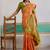 Weaving tussar silk orange saree