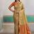 Weaving tussar silk beige saree