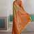 Weaving tussar silk beige saree