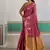 Weaving tussar silk blend onion pink saree