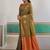 Weaving tussar silk olive green saree