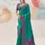 Faux kanjivaram silk blend weaving saree in sea green