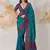 Faux kanjivaram silk weaving saree in teal