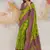 Faux kanjivaram silk weaving saree in light green