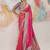 Faux kanjivaram silk weaving saree in pink