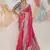 Faux kanjivaram silk weaving saree in pink