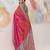 Faux kanjivaram silk weaving saree in pink
