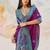 Faux kanjivaram silk weaving saree in purple