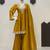 Mustard silk readymade suit with real mirror work