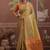 Tussar silk beige weaving traditional saree
