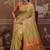 Tussar silk beige weaving traditional saree