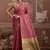 Tussar silk onion pink weaving traditional saree