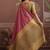 Tussar silk onion pink weaving traditional saree