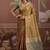 Tussar silk dark beige weaving traditional saree