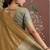 Tussar silk dark beige weaving traditional saree