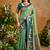 Light green handloom weaving silk blend saree