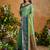 Light green handloom weaving silk blend saree